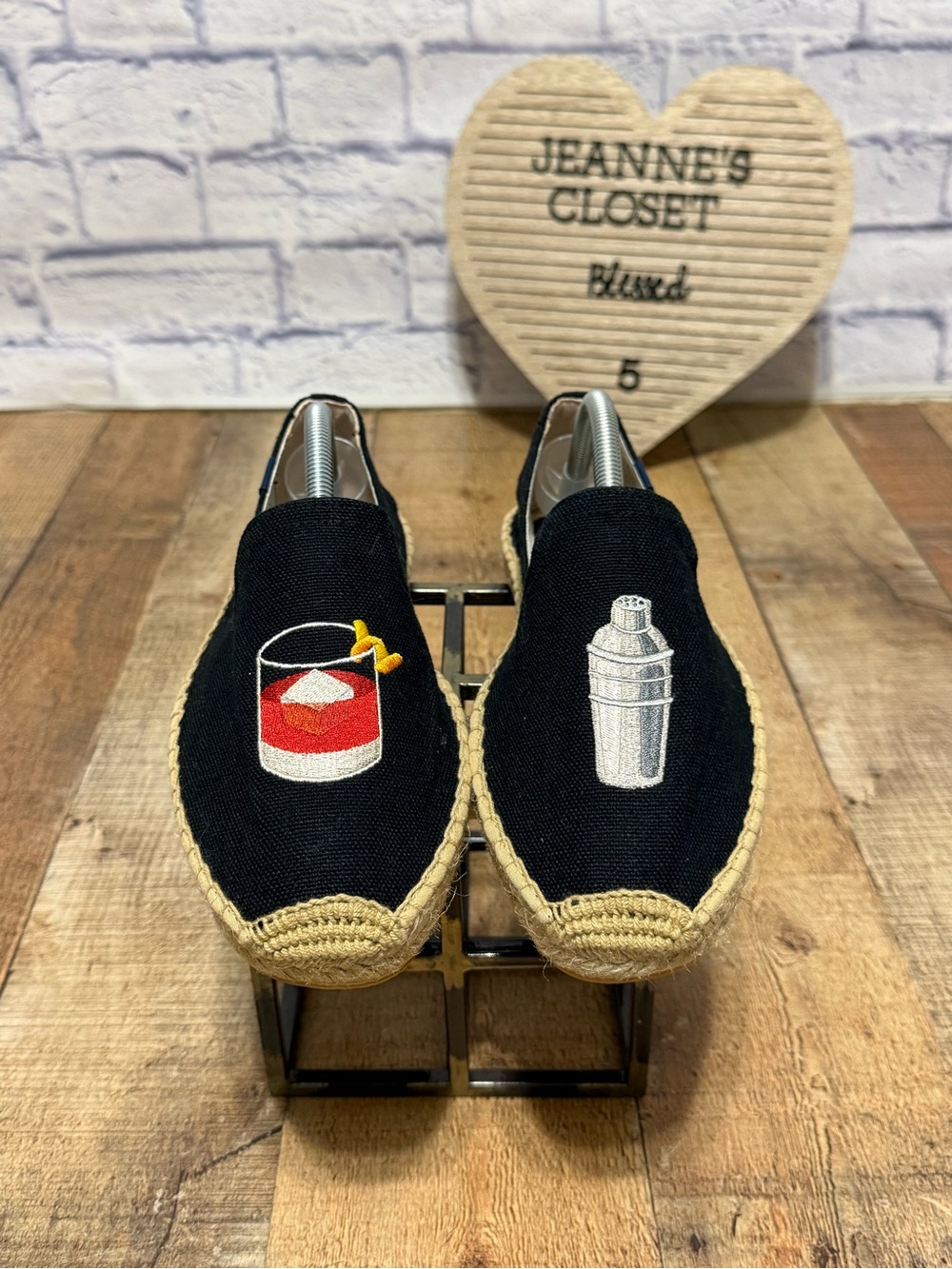 Soludos Black Negroni Smoking Slipper Espadrille